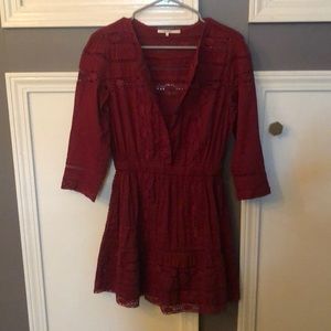 Tularosa Belmont Dress in Red, Sz Small